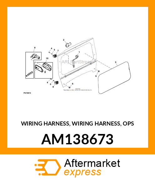 WIRING HARNESS, WIRING HARNESS, OPS AM138673