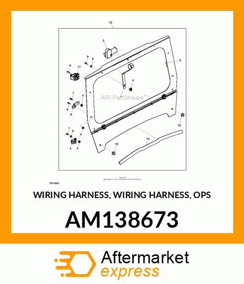 WIRING HARNESS, WIRING HARNESS, OPS AM138673