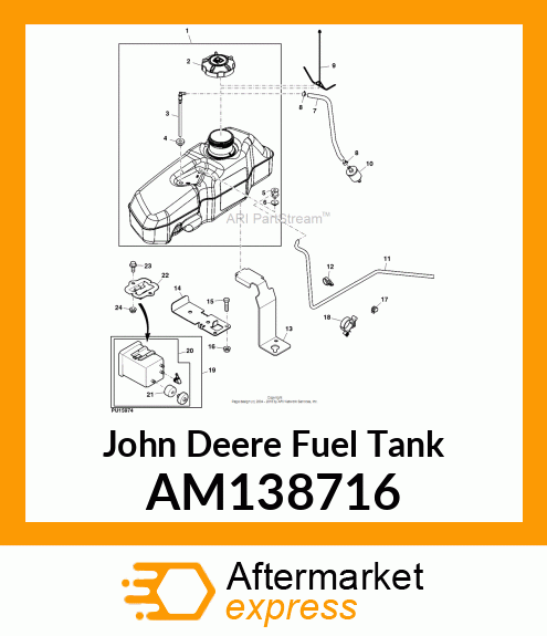 FUEL TANK ASSEMBLY, Z400 amp; Z600 AM138716