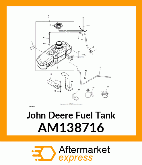 FUEL TANK ASSEMBLY, Z400 amp; Z600 AM138716