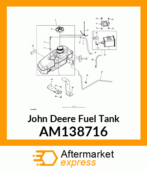 FUEL TANK ASSEMBLY, Z400 amp; Z600 AM138716