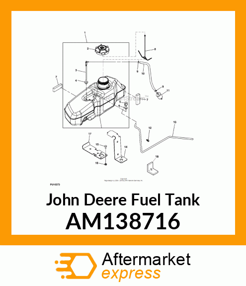 FUEL TANK ASSEMBLY, Z400 amp; Z600 AM138716