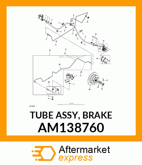 TUBE ASSY, BRAKE AM138760