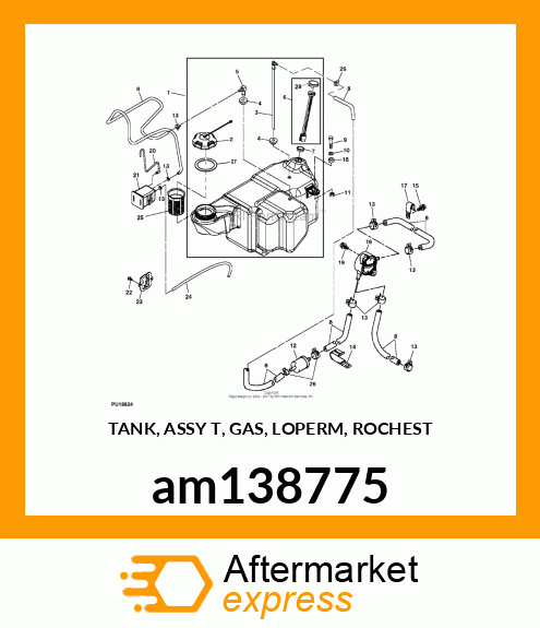 TANK, ASSY T, GAS, LOPERM, ROCHEST am138775