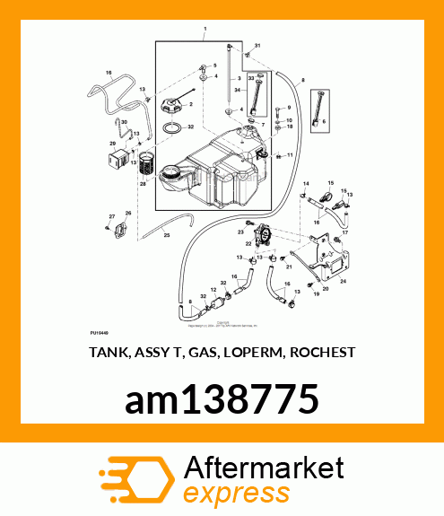 TANK, ASSY T, GAS, LOPERM, ROCHEST am138775