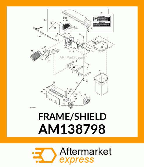 FRAME, WELDED, SHIELD (PAINTED) AM138798