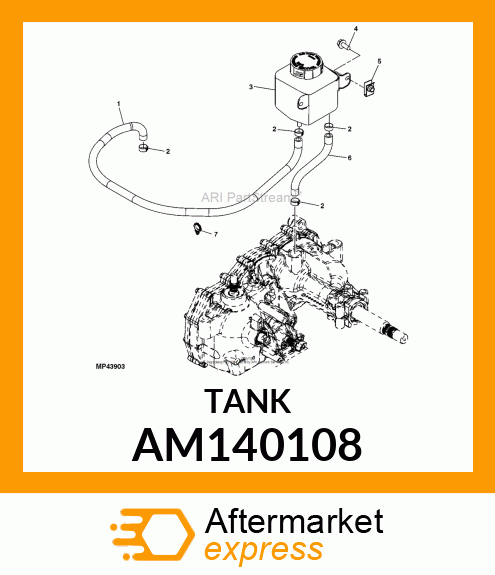 TANK, OIL RESERVOIR ASSEMBLY AM140108