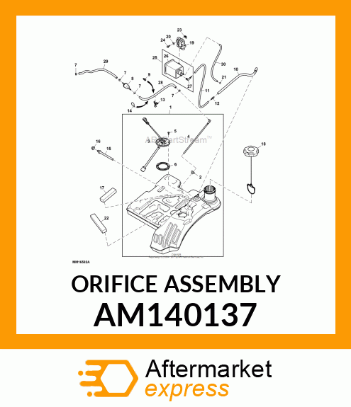 ORIFICE ASSEMBLY AM140137