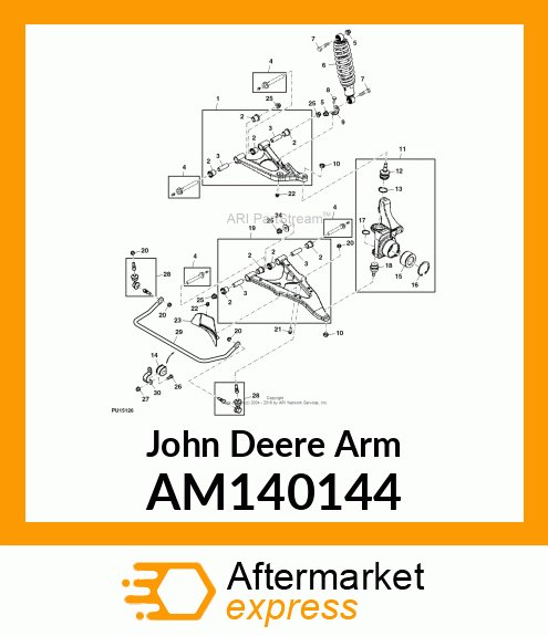 CTRL ARM, FR, UPPER, LH, ASSY AM140144