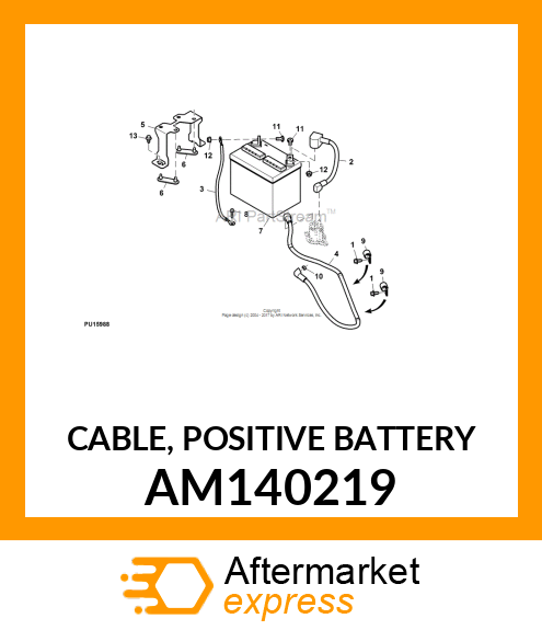 CABLE, POSITIVE BATTERY AM140219