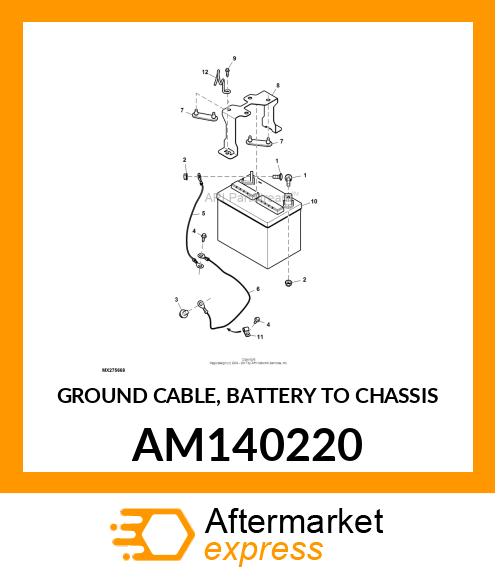 GROUND CABLE, BATTERY TO CHASSIS AM140220