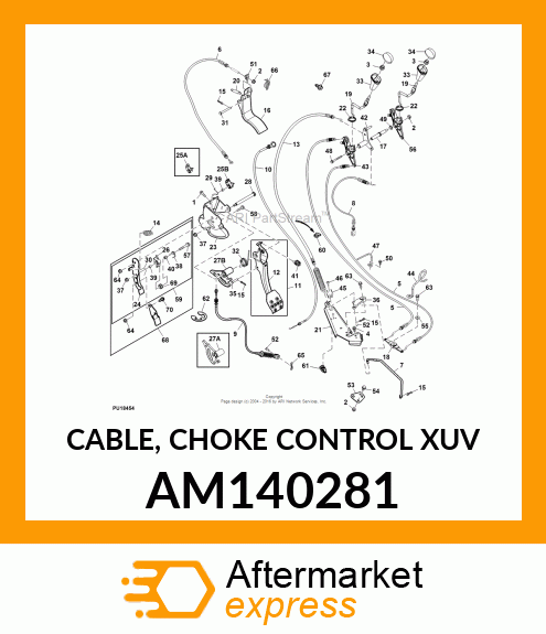 CABLE, CHOKE CONTROL XUV AM140281