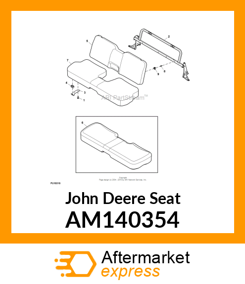 SEAT, BASE BENCH (YELLOW) AM140354