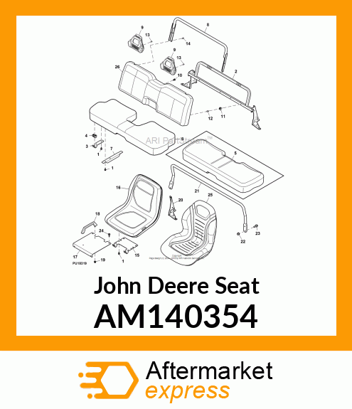 SEAT, BASE BENCH (YELLOW) AM140354