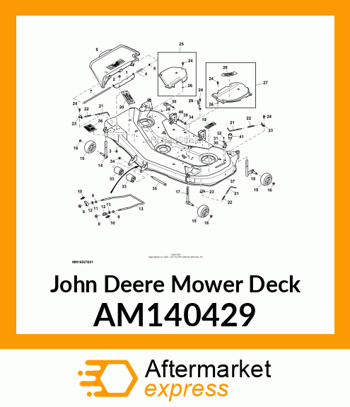 MOWER DECK, WLD, SVC, 54C AM140429