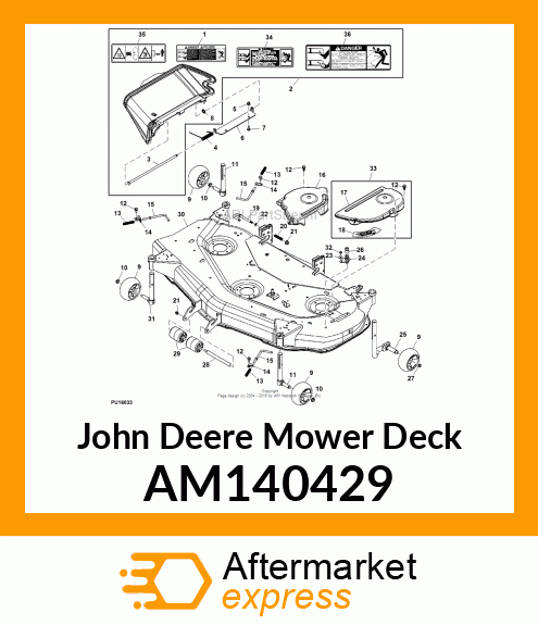 MOWER DECK, WLD, SVC, 54C AM140429