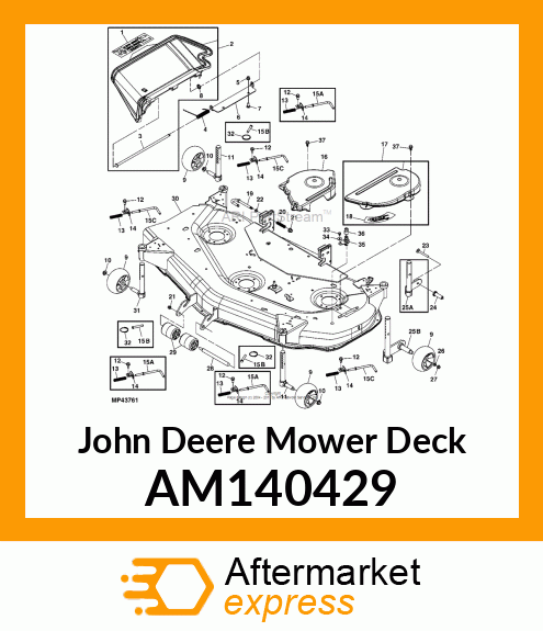 AM140429 CHECK CROSS REF fits John Deere Price 1 555