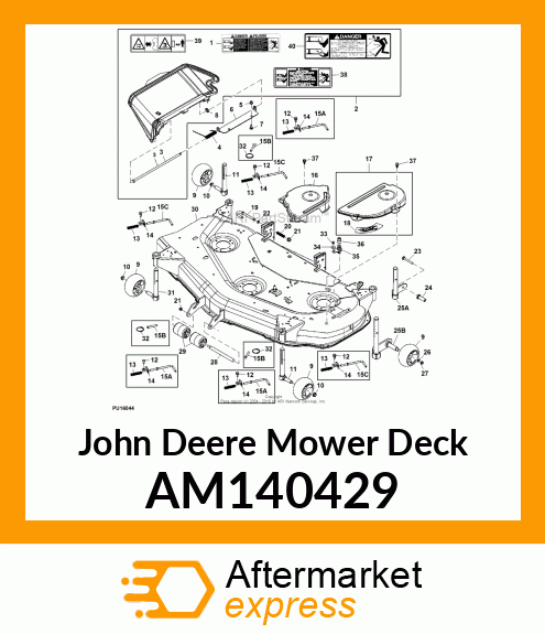 MOWER DECK, WLD, SVC, 54C AM140429