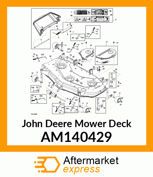 MOWER DECK, WLD, SVC, 54C AM140429