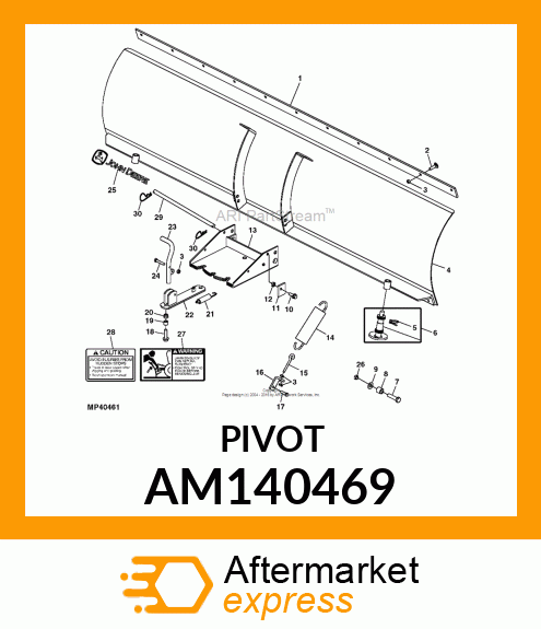 WELDMENT, BLADE PIVOT AM140469