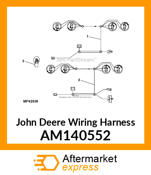 HARNESS, HOMOLOGATED TAILIGHT AM140552