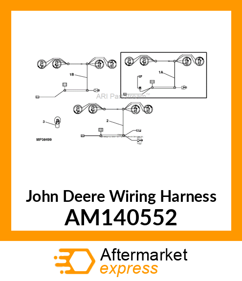 HARNESS, HOMOLOGATED TAILIGHT AM140552