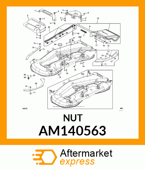 NUT, NUT, PANEL, M8 AM140563