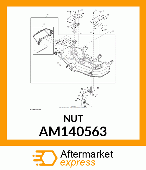 NUT, NUT, PANEL, M8 AM140563