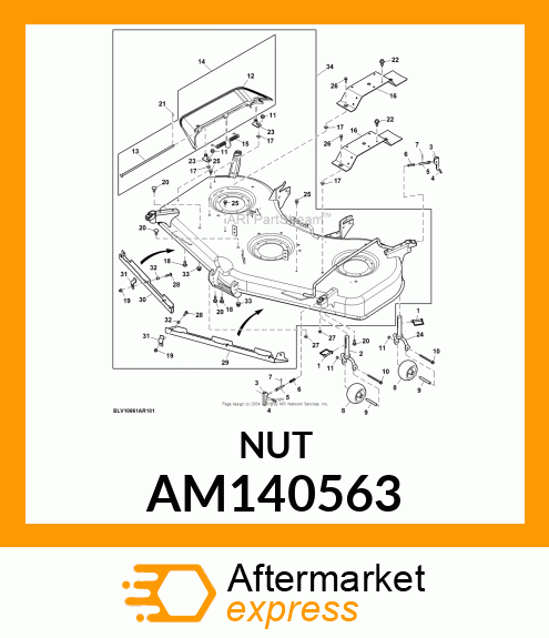 NUT, NUT, PANEL, M8 AM140563