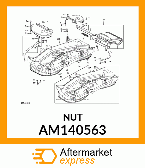 NUT, NUT, PANEL, M8 AM140563