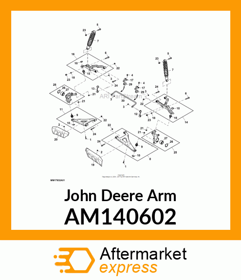 ARM, FRONT LEFT LOWER AM140602