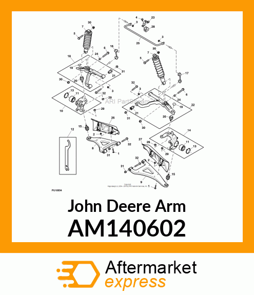 ARM, FRONT LEFT LOWER AM140602