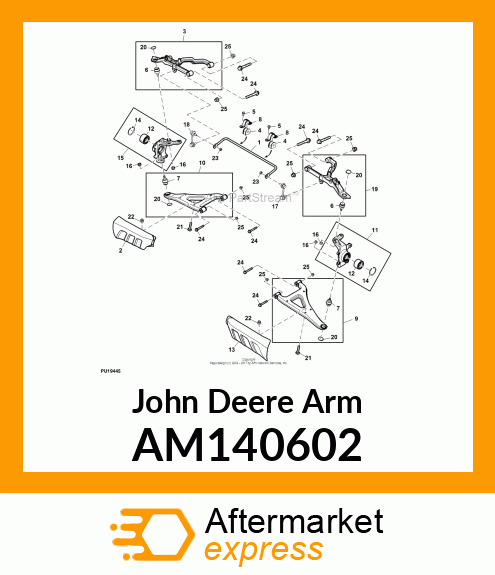 ARM, FRONT LEFT LOWER AM140602