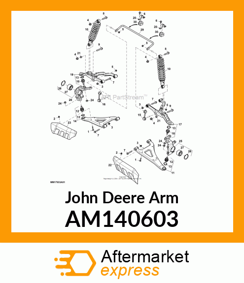 ARM, FRONT RIGHT LOWER AM140603