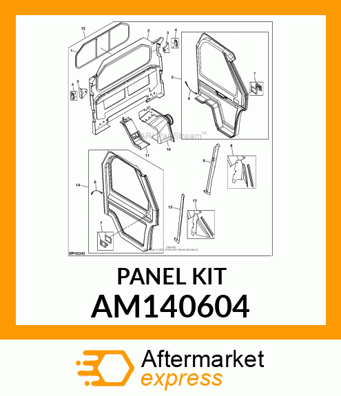 KIT, COWL LH AM140604