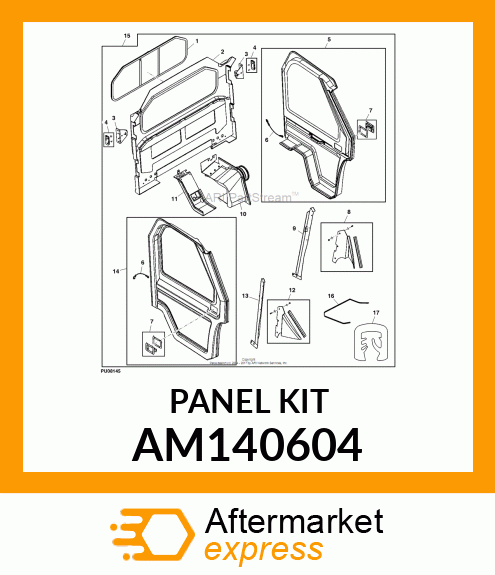 KIT, COWL LH AM140604