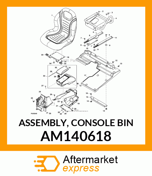 ASSEMBLY, CONSOLE BIN AM140618