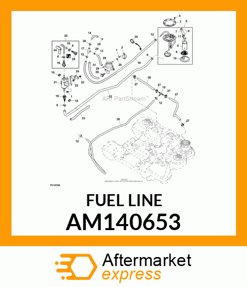 HANGER, GAS FUEL PUMP AM140653