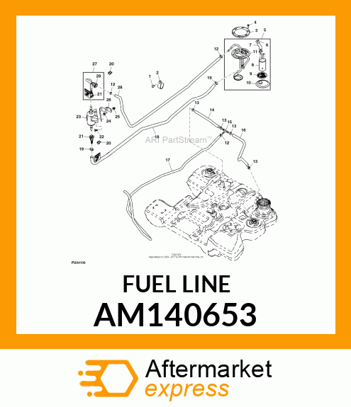 HANGER, GAS FUEL PUMP AM140653