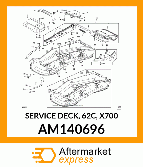 SERVICE DECK, 62C, X700 AM140696