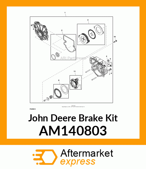 BRAKE KIT, KIT, WET PARK BRAKE DISK AM140803