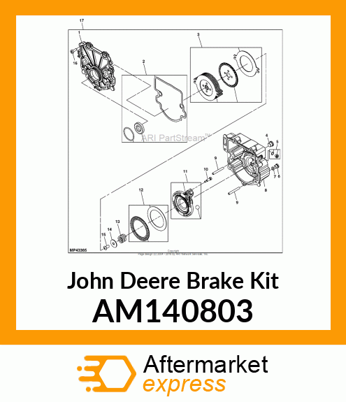 BRAKE KIT, KIT, WET PARK BRAKE DISK AM140803