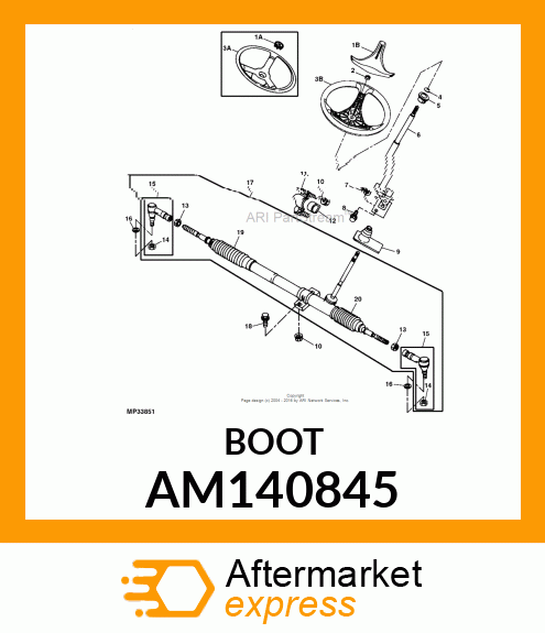 BOOT, LH W/ TIE STRAP AM140845