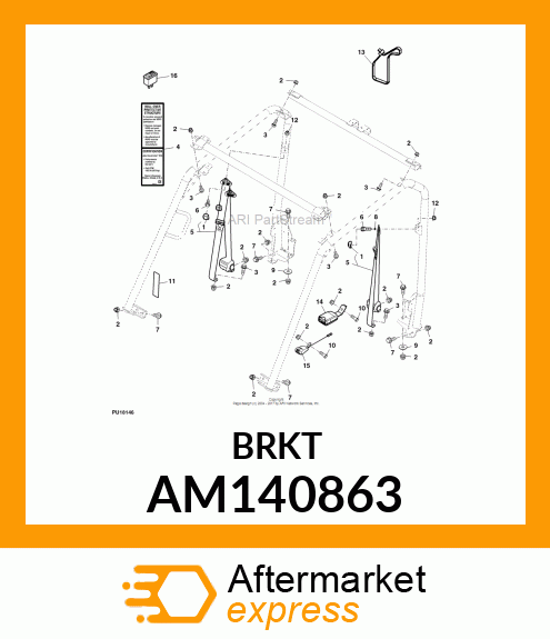 BUCKLE, SEAT BELT WITH SWITCH AM140863