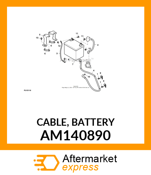 CABLE, BATTERY AM140890