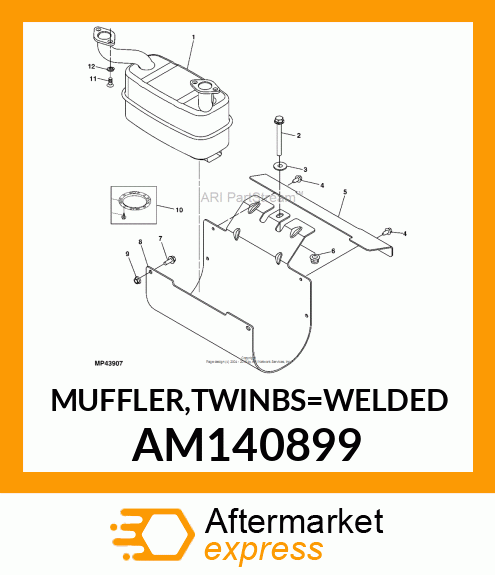 MUFFLER,TWINBS_WELDED AM140899