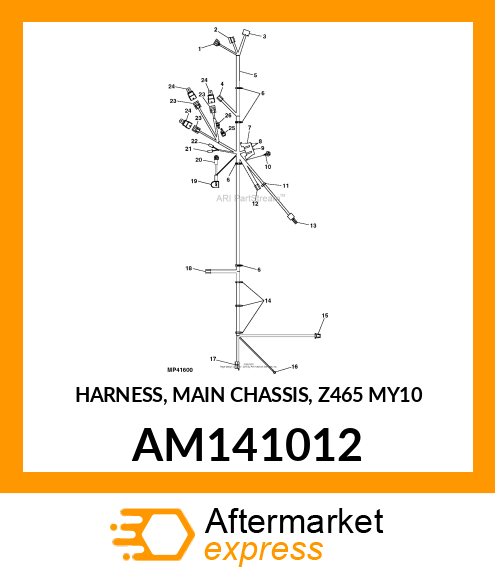 HARNESS, MAIN CHASSIS, Z465 MY10 AM141012