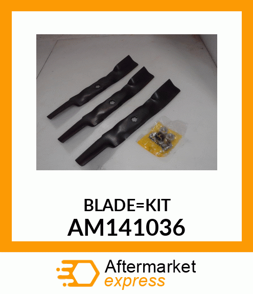 MOWER BLADE KIT, 48 CUT AND THROW B AM141036