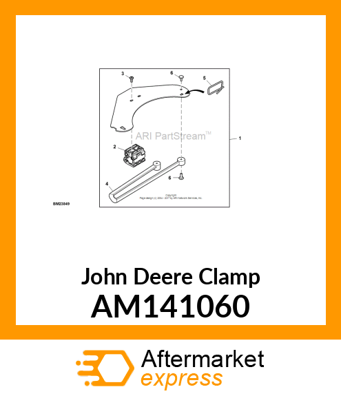 CLAMP, 1" CAM LOCKING CLAMP AM141060
