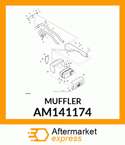 MUFFLER AM141174